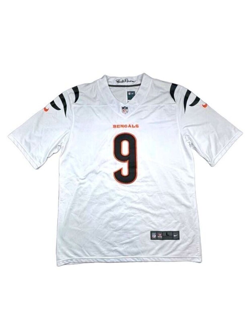 NWT Nike Joe Burrow Cincinnati Bengals Jersey White Alternate Adult Large L NFL